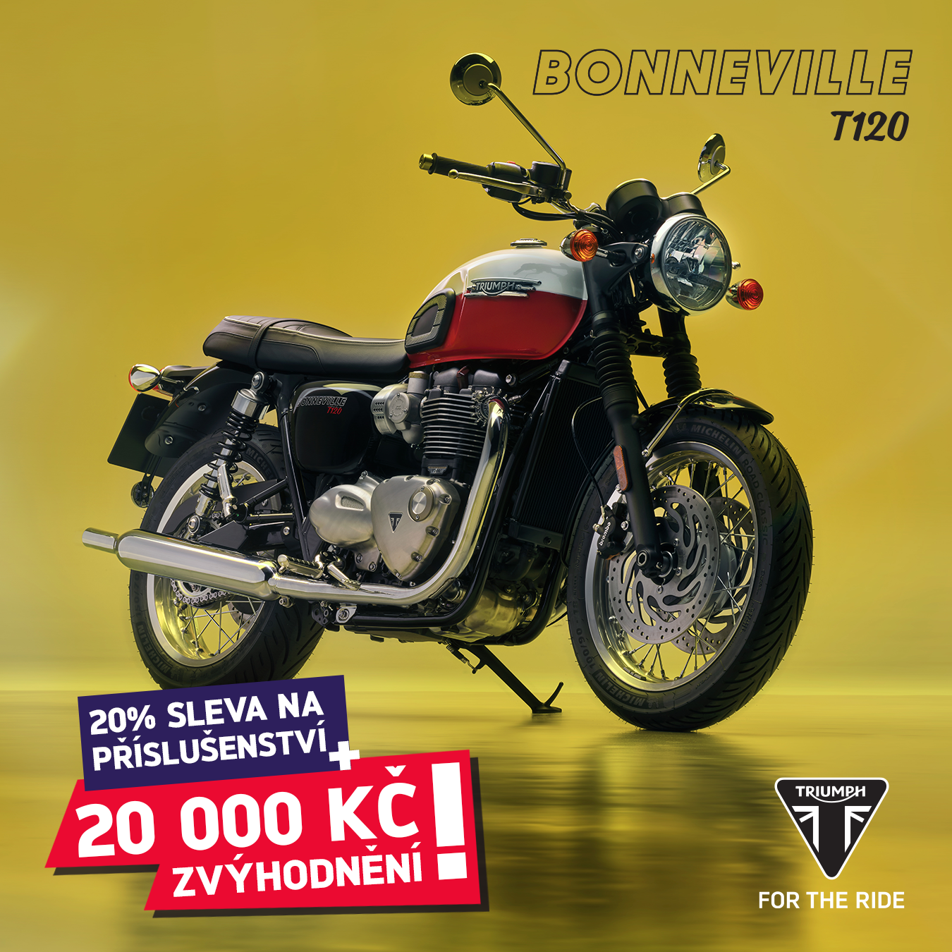 BONNEVILLE T120 NYNÍ VÝHODNĚJI O 20 000 KČ!