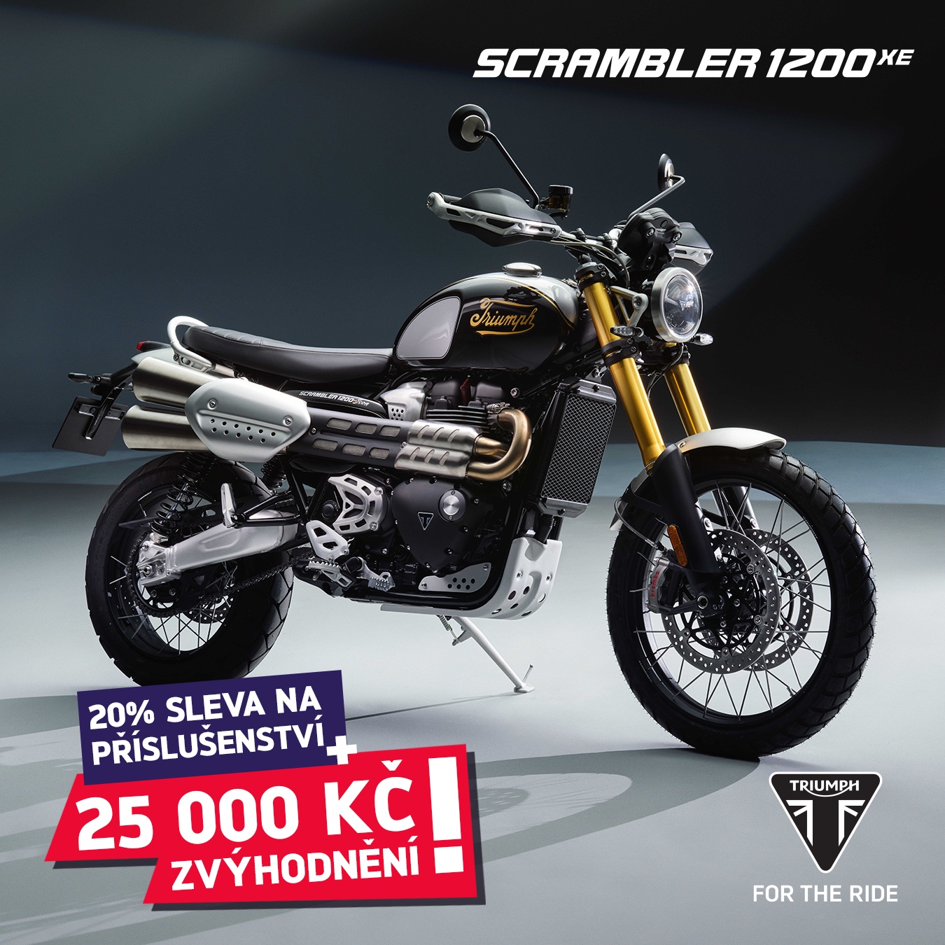 SCRAMBLER 1200 XE NYNÍ VÝHODNĚJI O 25 000 KČ!