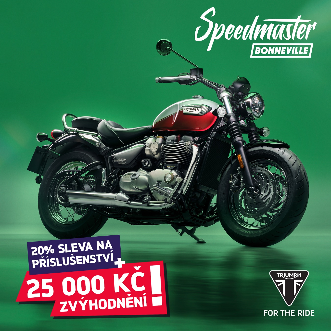 BONNEVILLE SPEEDMASTER NYNÍ VÝHODNĚJI O 25 000 KČ!